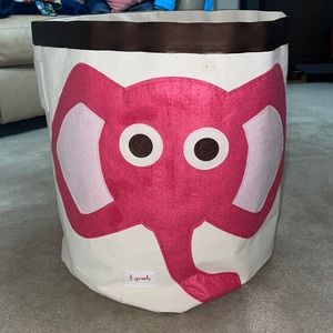 3 Sprouts Elephant Animal Bin